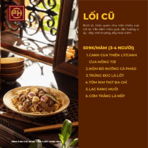 MÂM CƠM "LỐI CŨ"