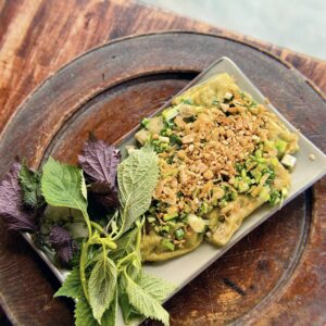 10.2. Cà Tím Nướng Mỡ Hành với Lạc Rang