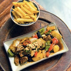 7.5. Bò Lúc Lắc Tiêu Phú Quốc, Khoai Tây Chiên