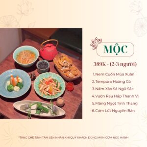 Mâm Mộc (2-3 người)